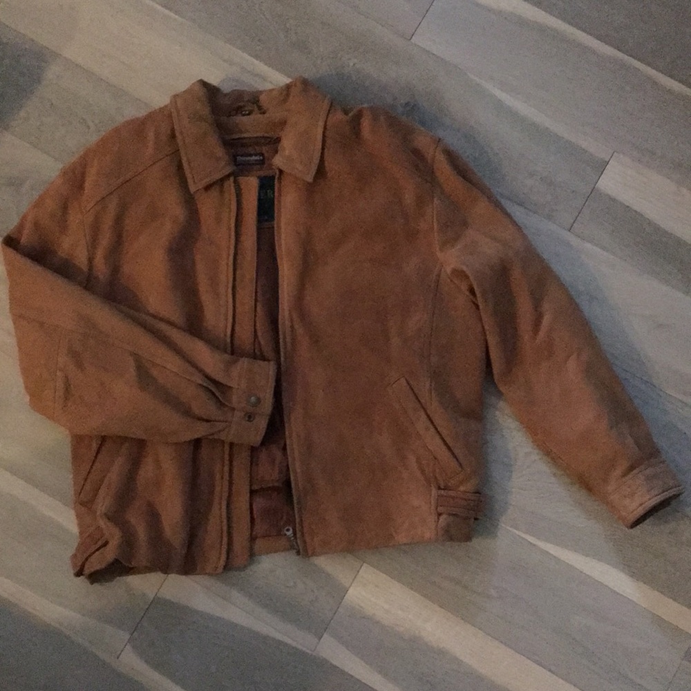 Danier Brown Suede Leather Jacket